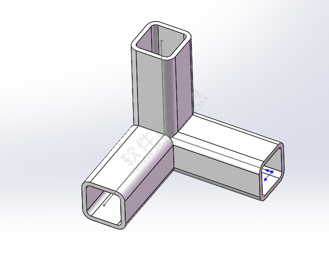 solidworks的方形管怎么生成