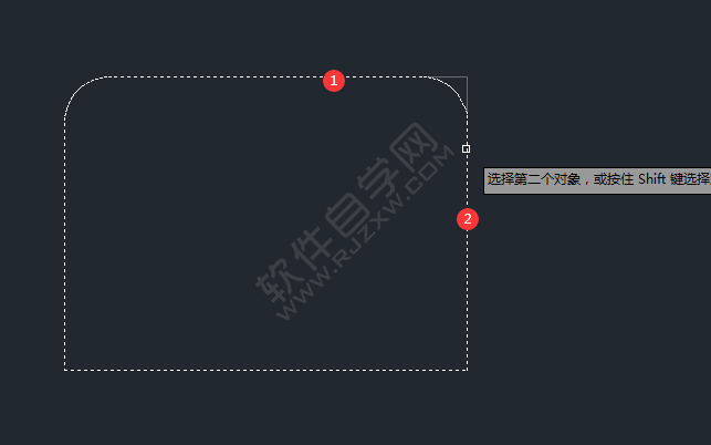 cad怎么把直角变圆角