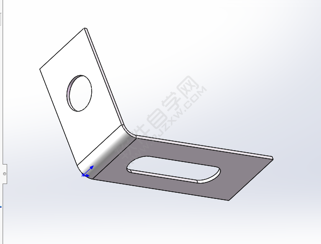 solidworks钣金怎么加简单直孔