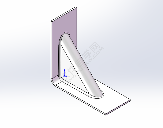 solidworks怎么给钣金折角加撑板