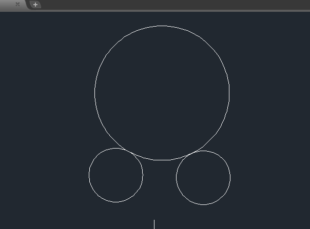 cad两个圆的外切圆怎么画