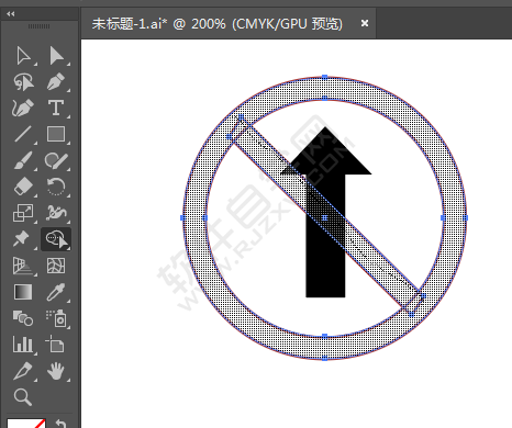 ai画禁止前行标识