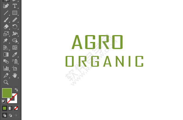 ai绘制AGRO树叶标识