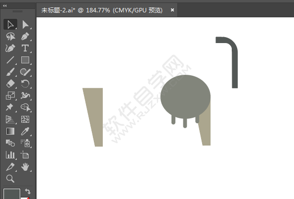 ai绘制卡通奶牛简笔画