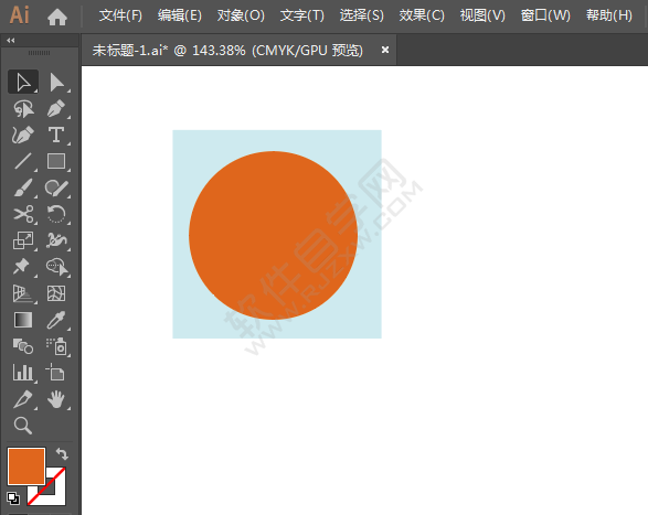 ai绘制学校标识的方法