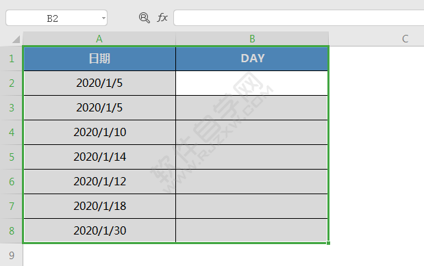 wps中DAY函数怎么用