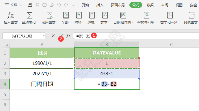 WPS中DATEVALUE函数怎么用