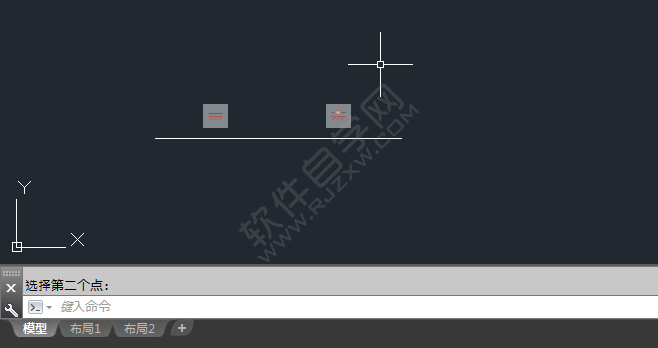 cad的斜线怎么水平约束成直线