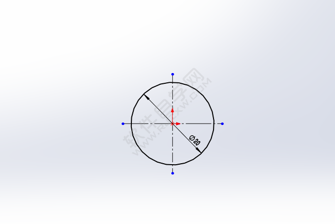 solidworks怎么给圆加中心线