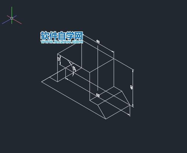 CAD拉伸差集绘制实体