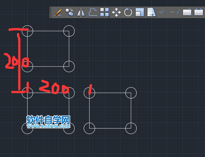 cad指定距离复制