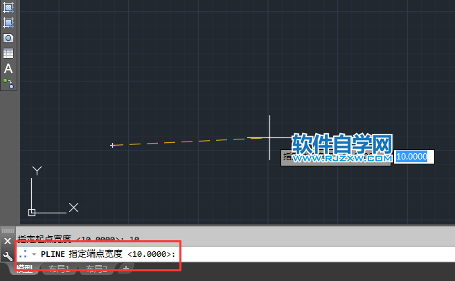 cad怎么改多段线宽度