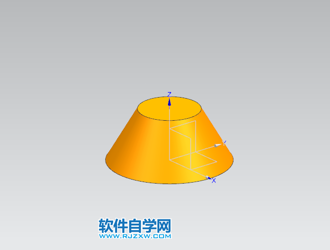 UG顶部直径,高度和半角绘制圆锥体的方法