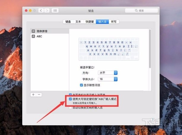 macOS系统解决CapsLock键不能锁定大小写的方法