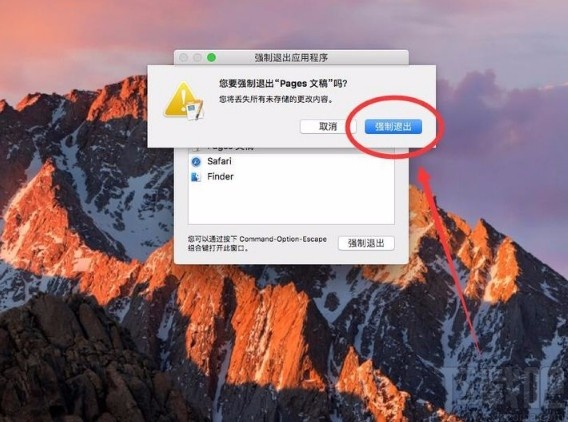 macOS系统强制退出程序的方法