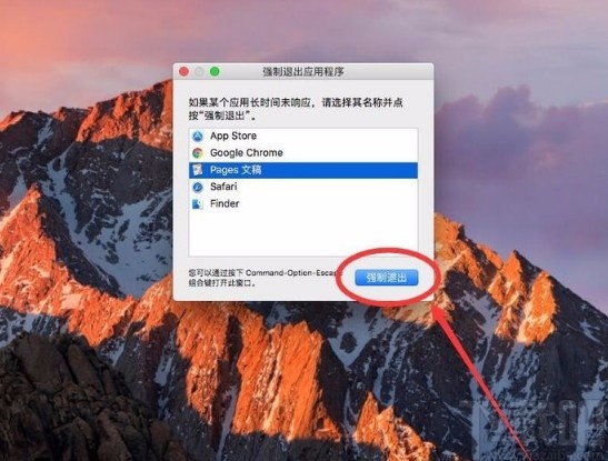 macOS系统强制退出程序的方法