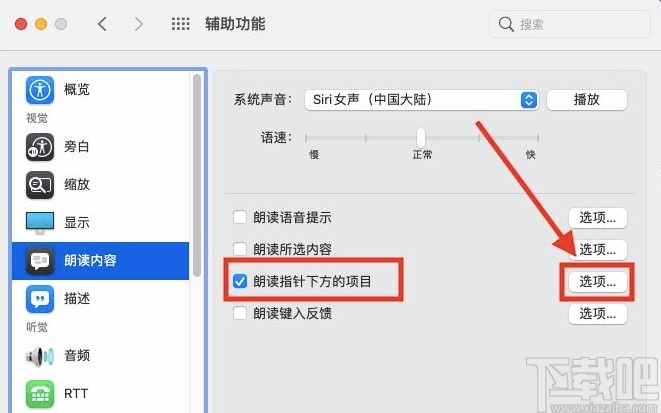 macOS系统设置语音详细度的方法