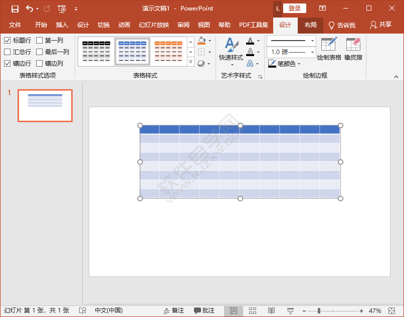 PPT怎么在表格中输入文字