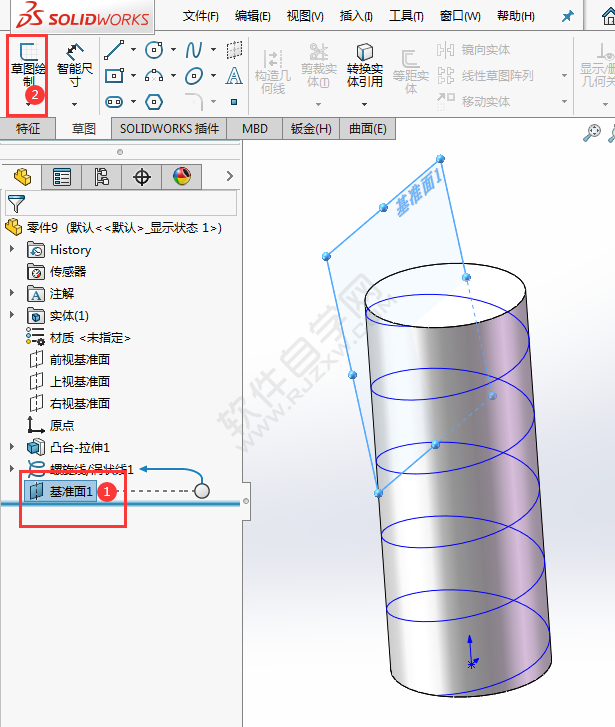 solidworks怎么画螺纹