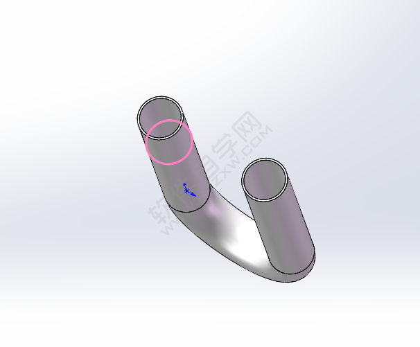 solidworks怎么画U型管