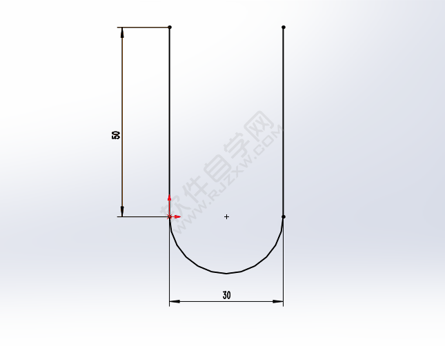 solidworks怎么画U型管