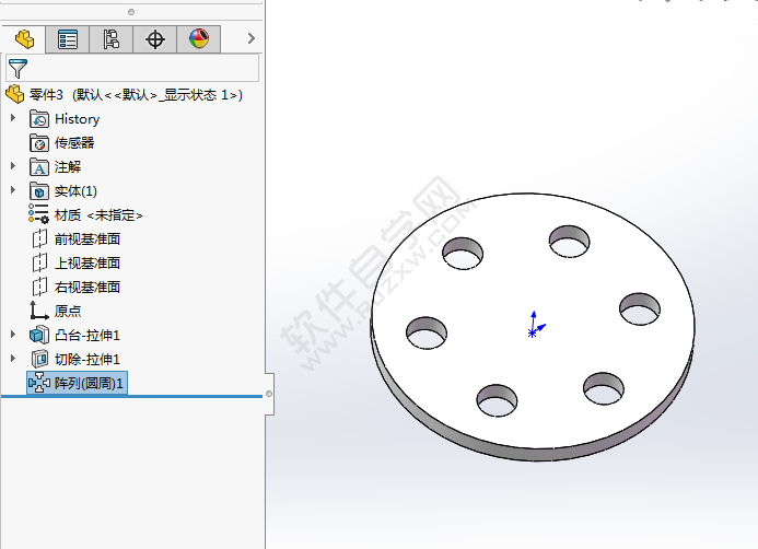 solidworks圆周阵列怎么使用