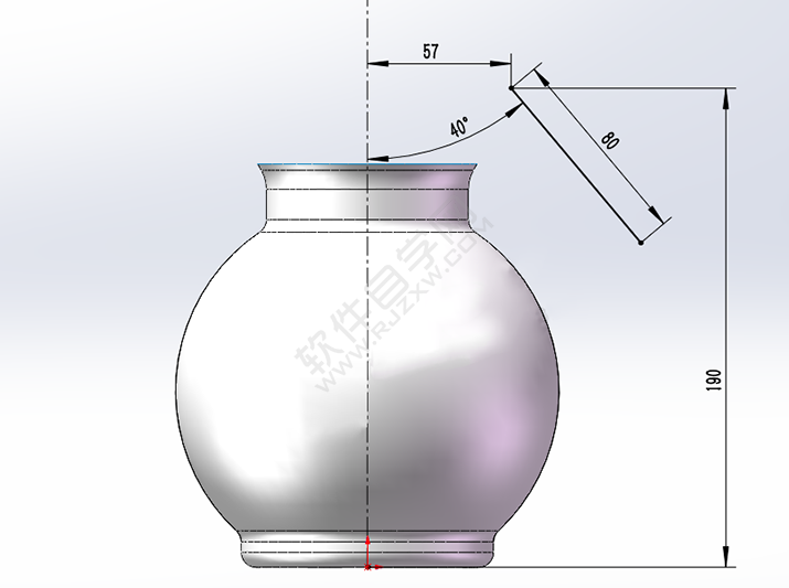 SolidWorks曲面练习花瓶零件的做题步骤