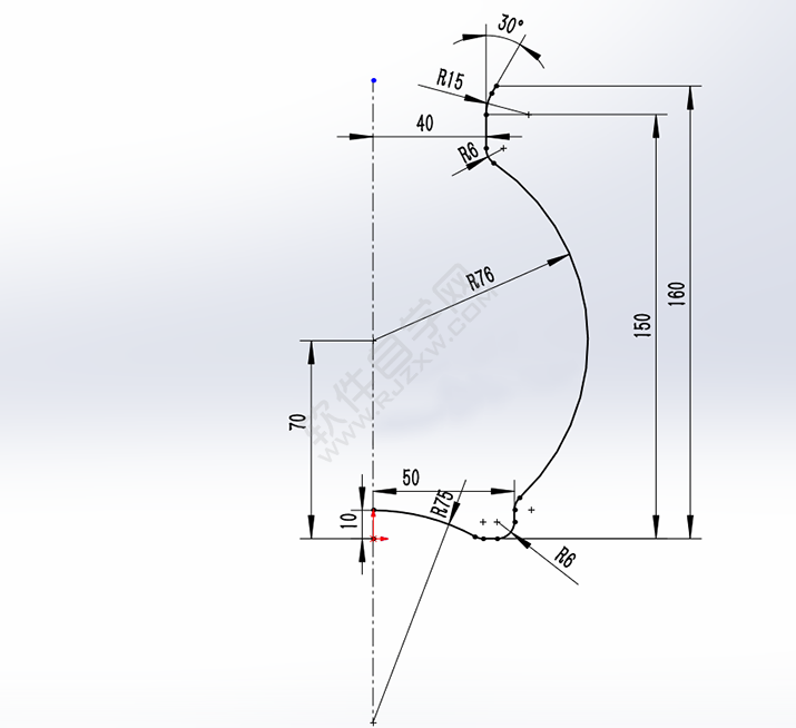 SolidWorks曲面练习花瓶零件的做题步骤