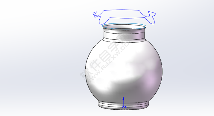 SolidWorks曲面练习花瓶零件的做题步骤