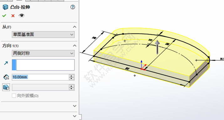 SolidWorks梳子零件的做题步骤