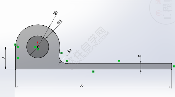 SolidWorks练习题之catics3D15-M06题步骤