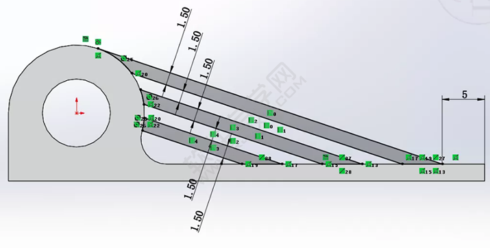 SolidWorks练习题之catics3D15-M06题步骤