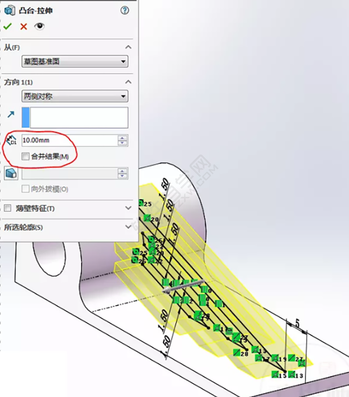 SolidWorks练习题之catics3D15-M06题步骤