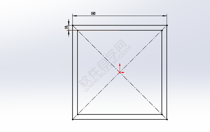 SolidWorks台阶立方体零件的做题步骤