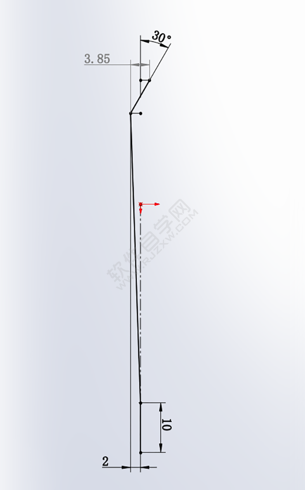 用SolidWorks画一个夹子，用曲面的方法。