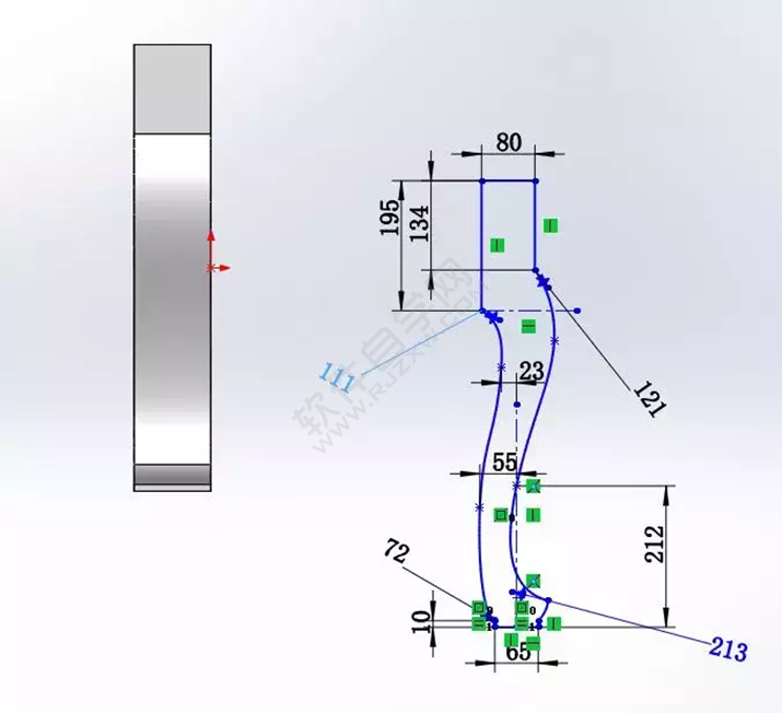 solidWorks建模练习拉伸切除一张桌子