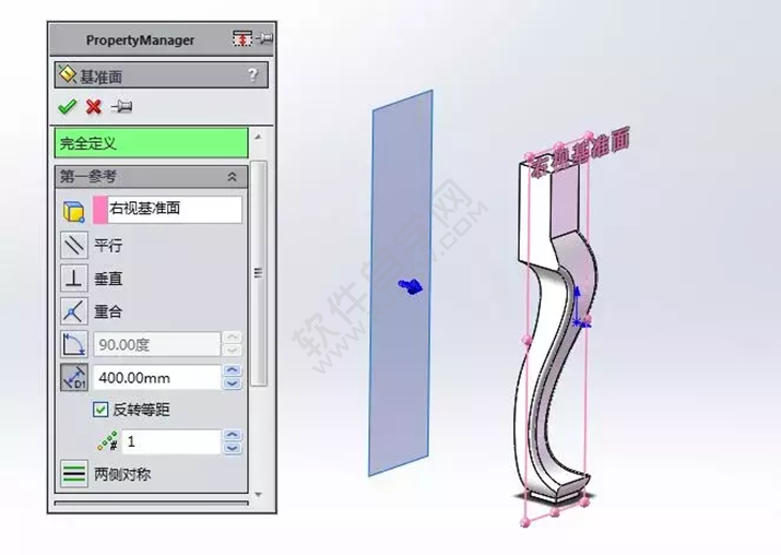 solidWorks建模练习拉伸切除一张桌子