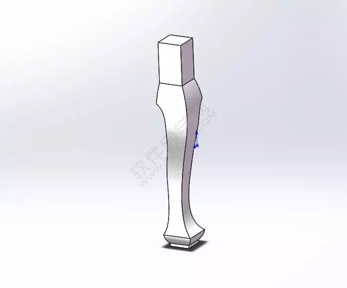 solidWorks建模练习拉伸切除一张桌子