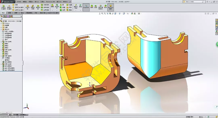 SolidWorks建模3D13-H01拉伸、圆角、倒角、基准轴、镜像