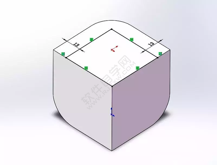 SolidWorks建模3D13-H01拉伸、圆角、倒角、基准轴、镜像