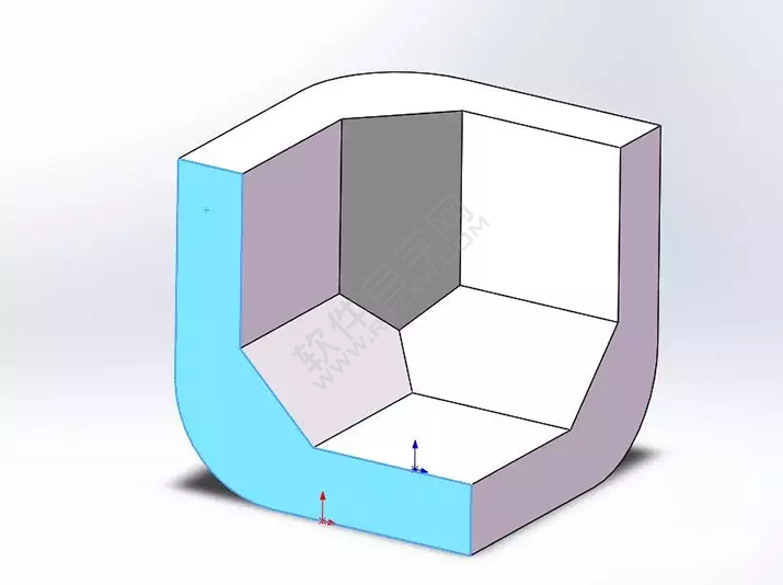 SolidWorks建模3D13-H01拉伸、圆角、倒角、基准轴、镜像