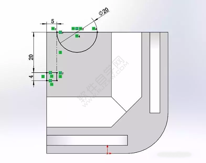 SolidWorks建模3D13-H01拉伸、圆角、倒角、基准轴、镜像