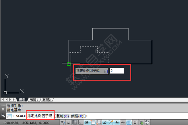 怎么放大cad里面的图