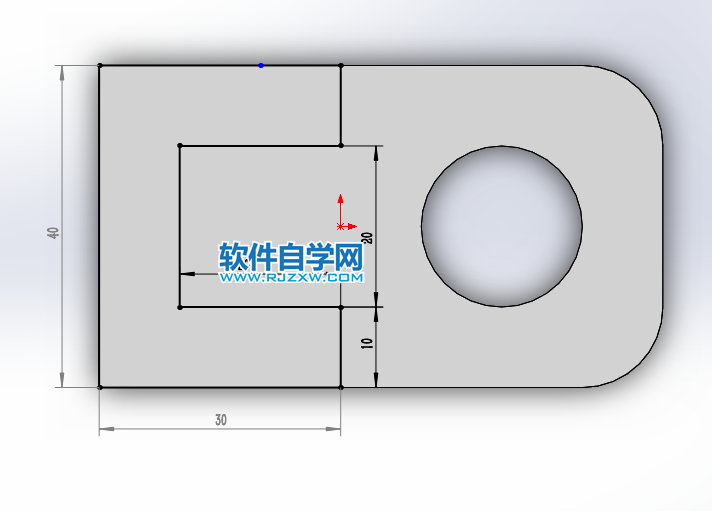 solidworks使用倒角完成斜面实体