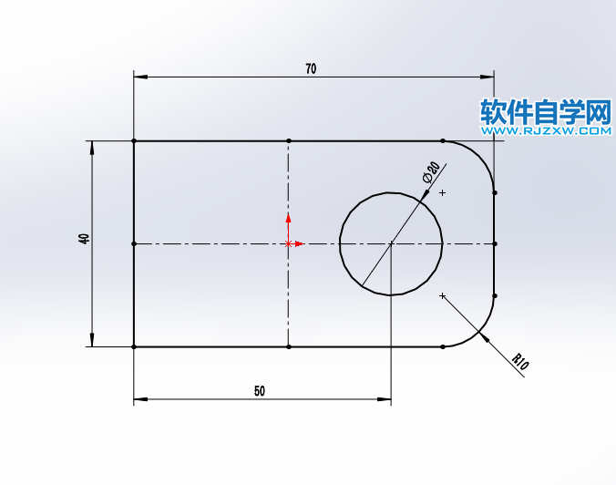 solidworks使用倒角完成斜面实体