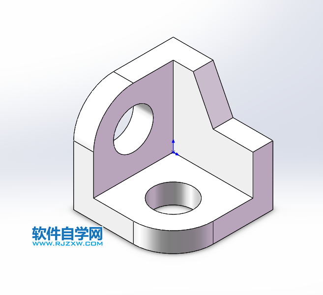 solidworks实体建模新手用拉伸、倒圆角完成