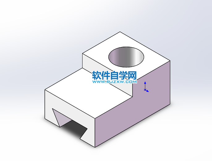 用SolidWorks进行实体建模三个特征完成