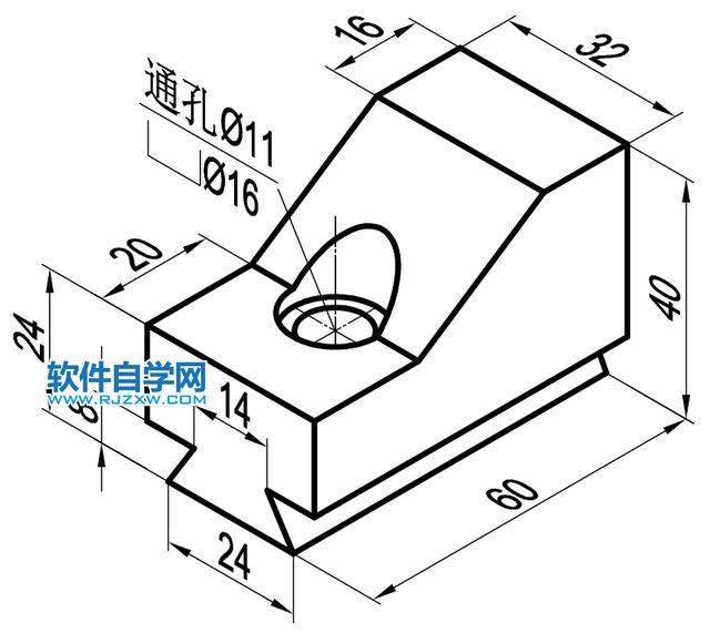 solidworks完全贯穿两的切除方法，新手必学