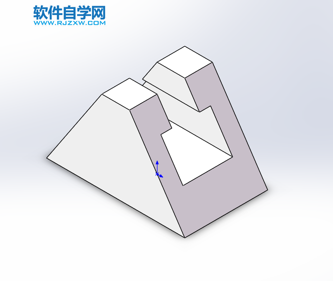 solidwroks怎么给梯形挖空