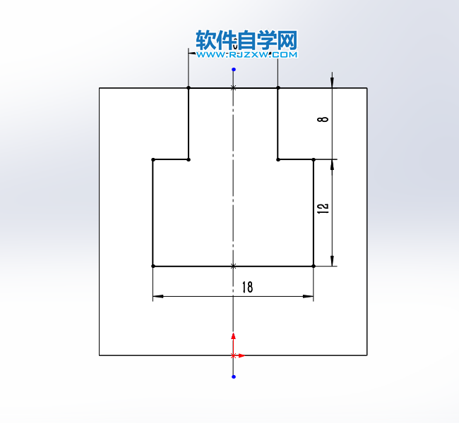 solidwroks怎么给梯形挖空